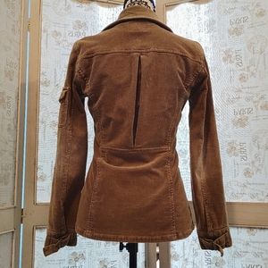 Y2K Corduroy Blazer tobacco Jacket sz Small